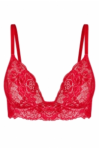Red plunge bra  Valentina